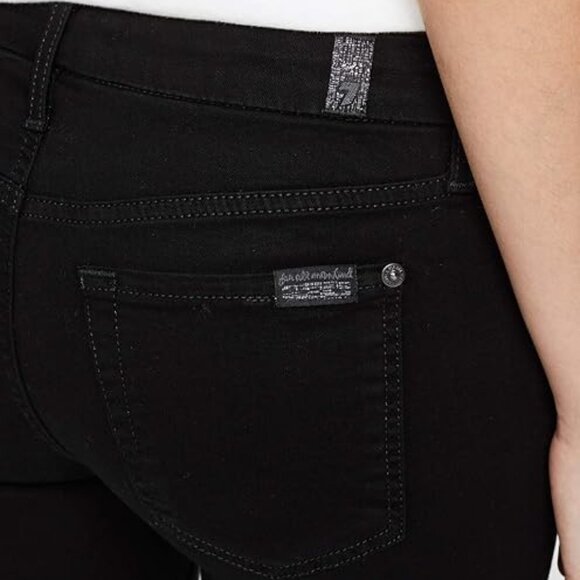 7 For All Mankind – Women's Gwenevere model pants, black color size 23/24/29 - Picture 5 of 5